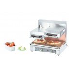 Salamandre cuisine à quartz avec double plafonds mobiles en acier inoxydable 2900 W