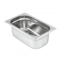 Bac gastronorme 1/3 AISI 304, 9 litres, L 325 x P 176 x H 200 mm