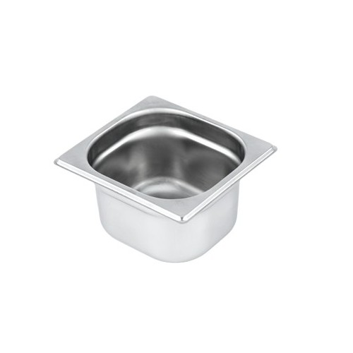 Bac gastronorme GN1/6 en inox AISI 304, 2.1 litres Bac gastronorme GN1/6 en inox AISI 304, 2.1 litres