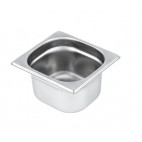Bac gastronorme GN1/6 en inox AISI 304, 3.2 litres