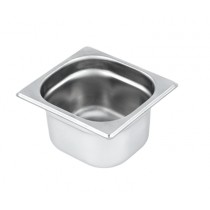 Bac gastronorme GN1/6 en inox AISI 304, 3.2 litres