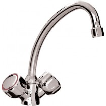 Robinetterie cuisine mélangeur monotrou standard col de 250 mm