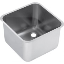 Bac à souder dans un angle, inox aisi 304, L 400 x P 400 x H 300