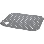 Grille perforée avec trou à droite 600 x 500 mm