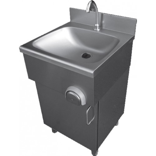 Lave main cuisine professionnelle sur placard porte battante profondeur 400 mm Lave main cuisine professionnelle sur placard porte battante profondeur 400 mm