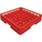 Casier à verre pour lave-vaisselle sans réhausse rouge 49 compartiments