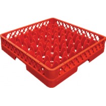 Casier à verre pour lave-vaisselle sans réhausse rouge 49 compartiments
