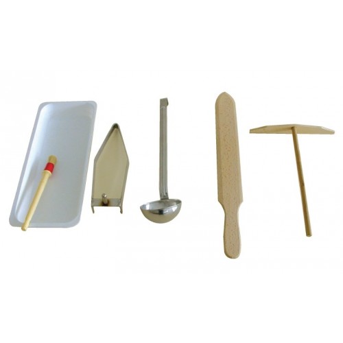 Kit d'étalement 6 pièces pour crêpière Kit d'étalement 6 pièces pour crêpière