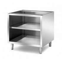 Meuble boulanger - patissier, inox AISI 304, ouvert et 1 étagère, longueur 840 mm