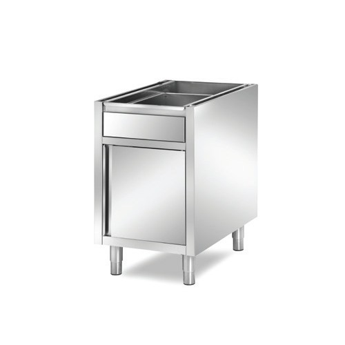 Meuble boulanger - patissier 1 tiroir et 1 porte battante longueur 440 mm Meuble boulanger - patissier 1 tiroir et 1 porte battante longueur 440 mm