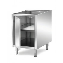 Meuble boulanger - patissier, inox AISI 304, 1 porte et 1 étagère, longueur 540 mm