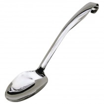 Cuillère pleine inox , avec crochet de suspension, lavable, L x 60mm