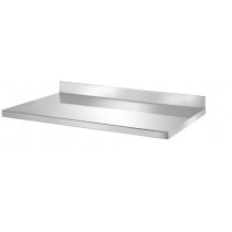 Dessus inox AISI 304, adossé, profondeur 800 mm