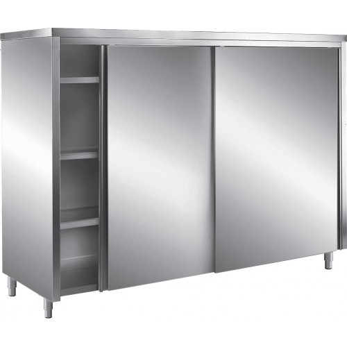 Armoire haute toit plat portes coulissantes P 600 mm Armoire haute toit plat portes coulissantes P 600 mm
