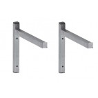 Etageres inox cuisine, murale, pleine, inox AISI 304, profondeur 400 mm
