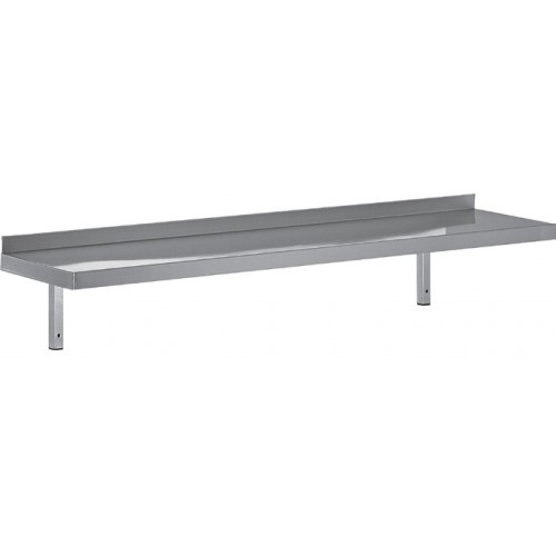 Étagère professionnelle inox cuisine murale pleine P 400 mm inox AISI 304 Étagère professionnelle inox cuisine murale pleine P 400 mm inox AISI 304