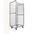 Chariot de stockage, soudé, inox, non freinées chape zinguée 600 x 800 mm