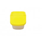 couvercle jaune pour trio conteneurs universels empliables, L 740 x P 430 x H 24 mm