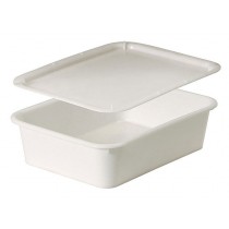 Bac à pâtons 10L, réctangle , blanche , L 530 x P 405 x H 75 mm