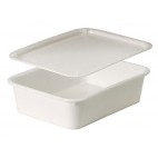 Bac à pâtons 10L rectangle blanche