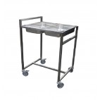 Chariot cuvier gastronome, inox, L 630 x P 740 x H 1010 mm