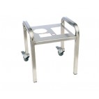 Socle mobile inox, pour coupe legumes