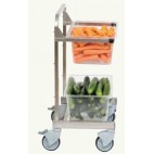 Chariot réglable 3 hauteurs GN1X1 pour coupe légume nutrition fraîcheur 