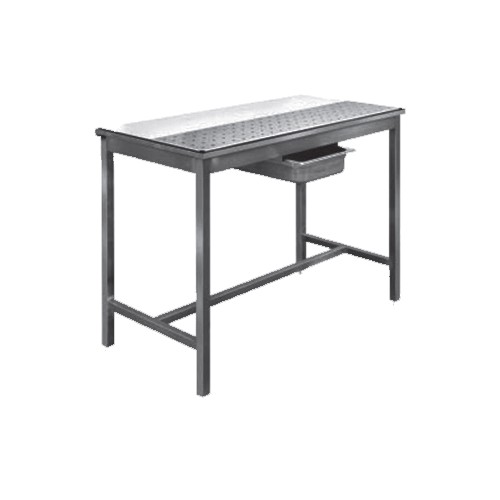 Table de dessouvidage mixte avant-arrière Inox AISI 304 L 1200 x P 700 x H 850 mm Table de dessouvidage mixte avant-arrière Inox AISI 304 L 1200 x P 700 x H 850 mm