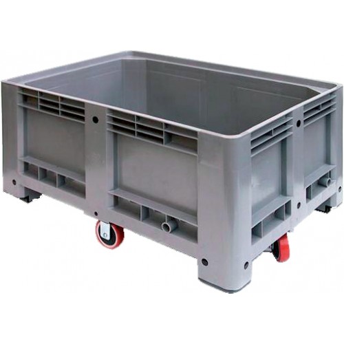 Bac à glace monobloc roulant en polyéthylène 650L L 1200 x P 1000 x H 760 mm Bac à glace monobloc roulant en polyéthylène 650L L 1200 x P 1000 x H 760 mm