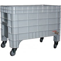 Bac à glace monobloc roulant en polyéthylène, 500 L, L 1200 x P 800 x H 960 mm