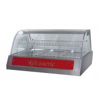 Vitrine de présentation inox 3 bacs GN 1/1