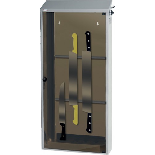 Armoire de stérilisation à couteaux support aimant porte plexi 20 couteaux Armoire de stérilisation à couteaux support aimant porte plexi 20 couteaux