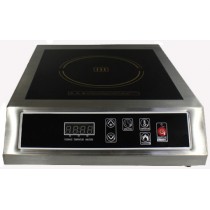 Table de cuisson  induction, 3.5 KW, inox, mono foyer, L 340 x P 450 x H 120 mm