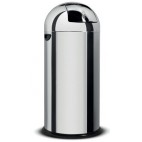 Poubelle cuisine obus , inox , Ø 380 mm , H- 890 mm