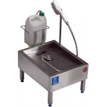Lave-botte automatique , inox AISI 304 , L 650 x P 400 x H 500 mm