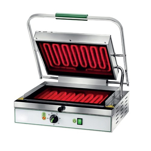 Panini grill de contact vitrocéramique, inox Panini grill de contact vitrocéramique, inox