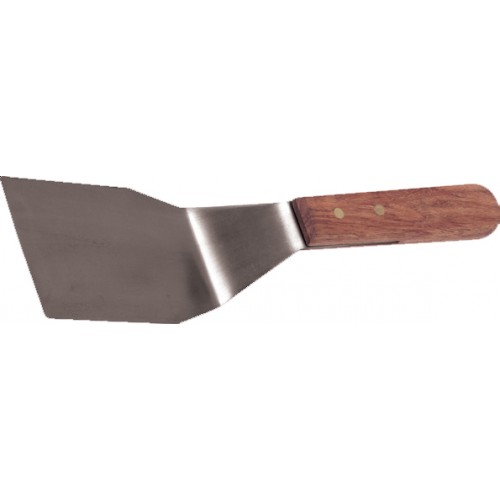 Spatule cuisine à hamburger inox manche en bois 150 x 110 x 305 mm Spatule cuisine à hamburger inox manche en bois 150 x 110 x 305 mm