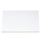 Plaque de découpe cuisine, blanc, polyéthylène alimentaire, L 600 x P 400 x H 25 mm