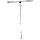 Descente à crochet inox aisi 304 pour viande hauteur 1400 mm