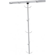 Descente à crochet inox aisi 304 pour viande hauteur 1400 mm