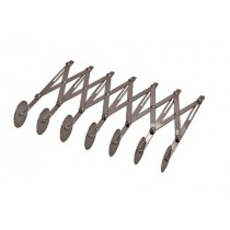Rouleau professionnel, extensible inox avec 7 roulettes