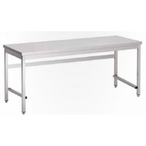 Table démontable inox 430, L 1800 x P 850 x H 800 mm