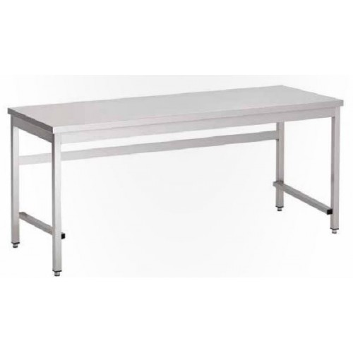 Table démontable inox 430 L 1800 x P 850 x H 800 mm