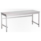 Table démontable inox 430, L 1800 x P 850 x H 800 mm