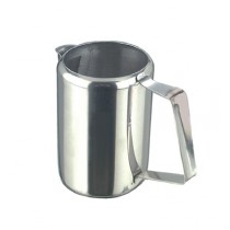 Pichet professionnel, bombé inox avec retenue, Ø 100 x H 120 mm