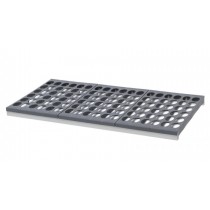 Clayette Polymère 5611 pour rayonnage FERMOSTOCK 5611 (maxi.90 kg / niveau), L 650 x P 360 mm
