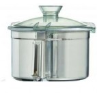 Cutter de table modèle R 6 V.V., triphasé 400V / 50 / 3, 2 vitesses, Capacité cuve 7 litres, L 280 x P 350 x H 520 mm