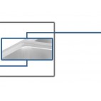 Chariot bain marie professionnel à eau 3 x GN 1/1, Horizontal, acier inoxydable 18/10 , L 1250 x P 700 x H 900 mm