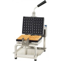 Gaufrier simple ouverture 180°, châssis en acier inoxydable, 1600 W