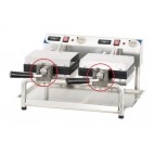 Gaufrier double ouverture 180°, châssis en acier inoxydable, 3600 W